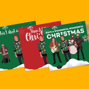 Cartes de Noël Les tueurs | Fleurs Brandon | Cartes musicales | Carte de Noël | de voeux | Joyeux Noël | Groupes | Noël | Festif
