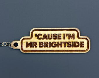 The Killers Mr. Brightside Keyring - Porque soy el Sr. Brightside Llavero inspirado en The Killers / Hot Fuss / Indie Gifts