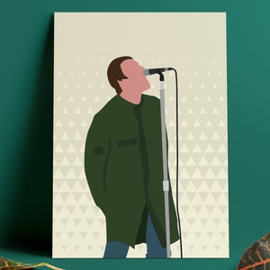 Liam Gallagher Minimalist Poster Print | Oasis | Music Print | Band Art | Poster Print | Beady Eye | Manchester Music