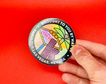 Holographic The Killers Brought To You By Way Of Fabulous Las Vegas Nevada | The Killers | Brandon Flowers | Laptop Sticker