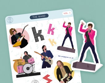 The Killers - Volume 1 - The Band - Vinyl Sticker Sheet | Brandon Flowers | Music | Stickers | Laptop Sticker | Band Sticker | Victims