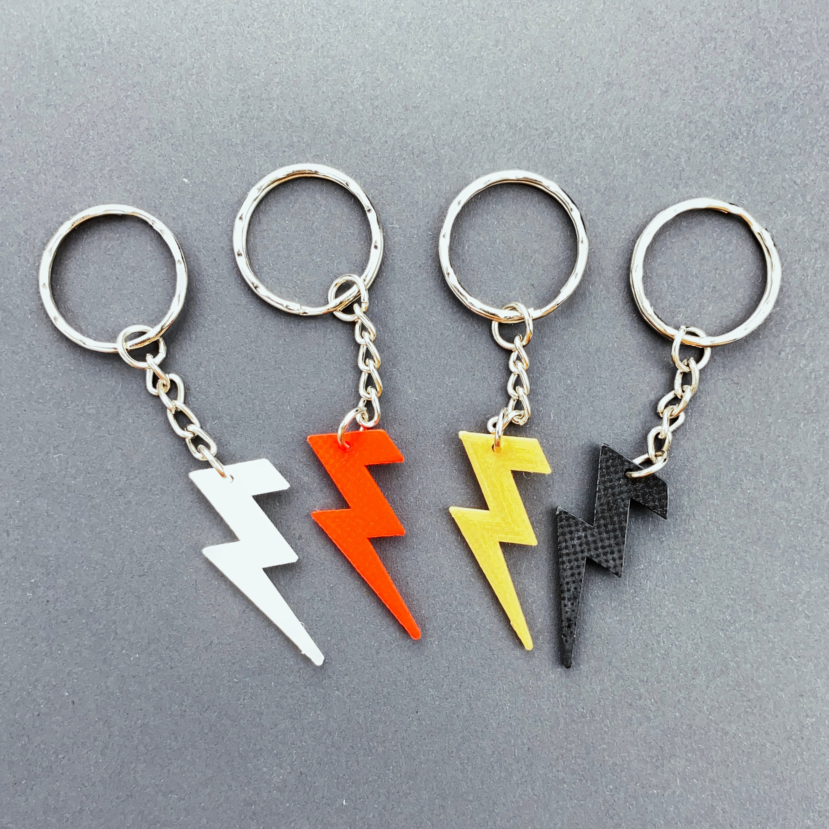 Rick Owens Lightning Bolt Keyring Rick Owens