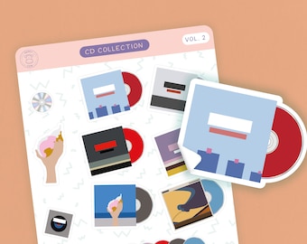 The Killers - Volume 2 - CD Collection - Vinyl Sticker Sheet | Victims | Hot Fuss | Album Stickers | Sams Town | Music | Mr Brightside