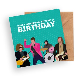 The Killers Maravillosa tarjeta de cumpleaños / Personalizado / Brandon Flowers / Tarjetas de música / Tarjeta de cumpleaños / Tarjeta de felicitación / Víctimas
