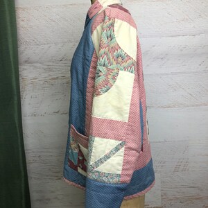 Cozy Vintage Quilt Coat Oversized Warm Cotton Washable - Etsy