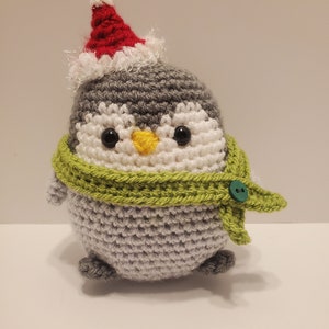 6&quot; Amigurumi Christmas penguin