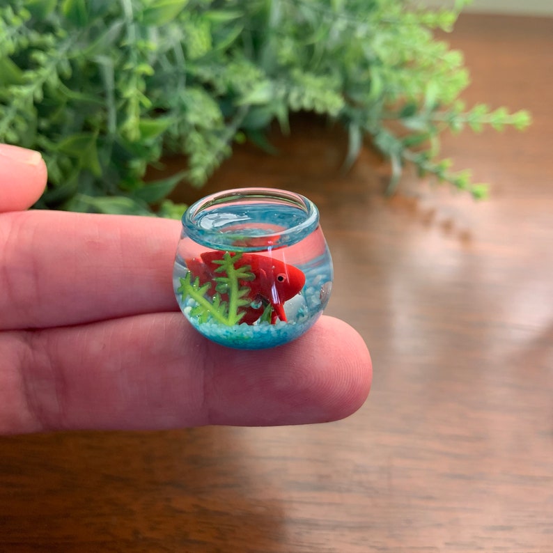 Miniature Fish Bowl Miniature Betta Bowl Etsy