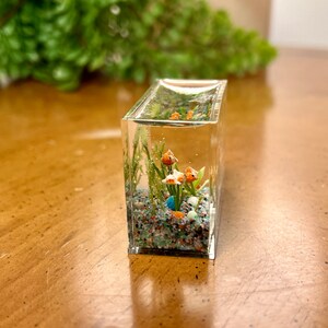 Miniature Goldfish Aquarium, Multi-color Gravel Smaller Size, Multi ...