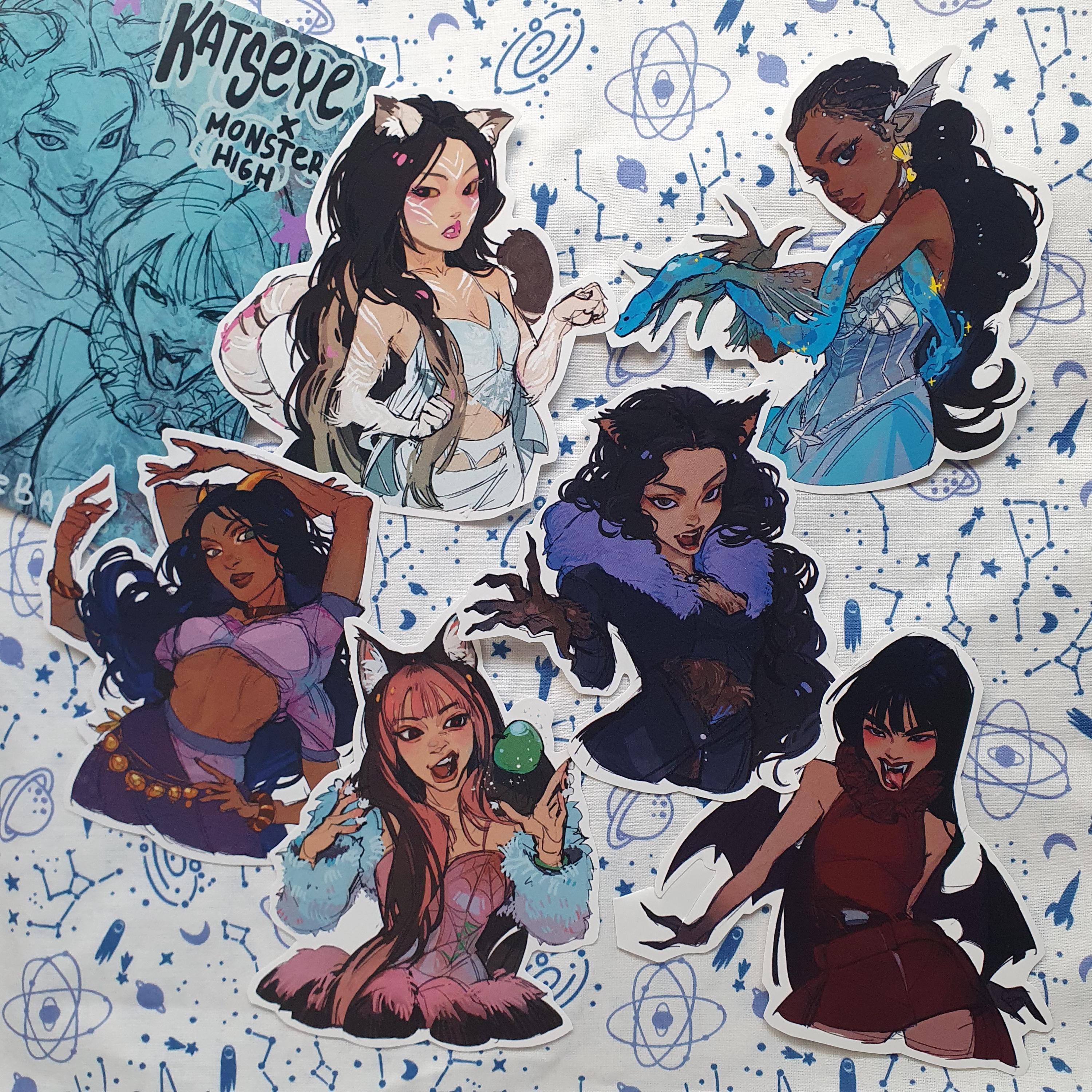 Monster Collab Girlsgroup STICKERS - Etsy