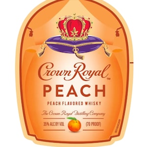 Peach Crown Royal PNG