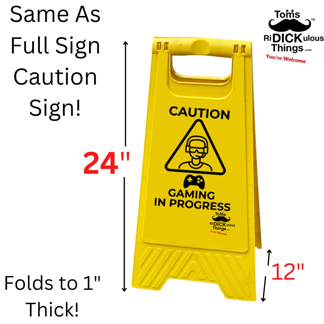 Gaming In Progress Sign Caution Gaming in Progress Sign – Custom Message, Gamer Room Decor - Etsy