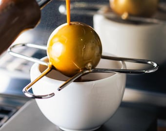 coffee themed gift items – Espresso blanching tool 30/40/50mm pour-over brewer stainless 304 freezer hook whiskey chill dishwasher safe