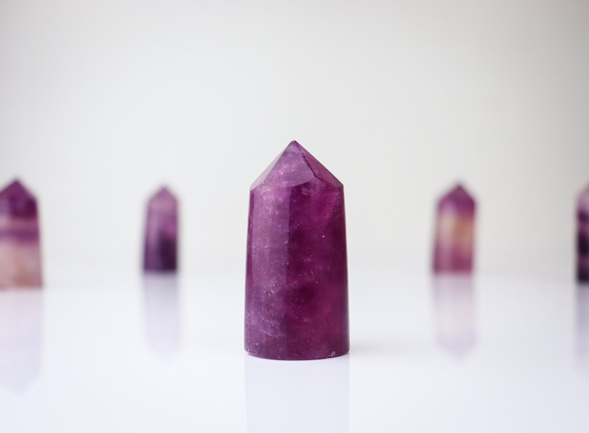 Purple Fluorite Cylinder, Fluorite Tower, Crystal Tower, Rare Pink Purple Fluorite Cylinder Tower, Pink, Magenta, Tower