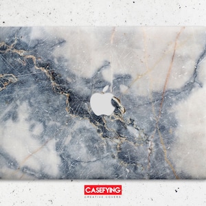 Grijze marmeren steen print beschermende macbook case cadeau voor student 13 15 inch macbook pro macbook 15 inch macbook case macbook case macbook pr