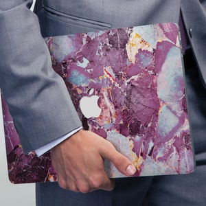 Purple marble print for Macbook case macbook 2022 case new macbook air m2 new macbook 13pro m2 marble texture marble pro 16 case