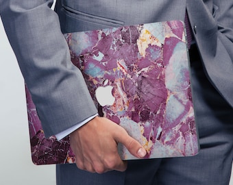 Purple marble print for Macbook case MacBook 14 Pro M1 New MacBook Air M2 MacBook 13 Pro M2 Purple marble marble a1932 case marble texture