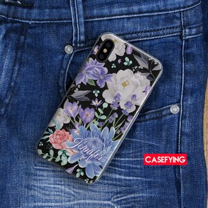 Colored flowers , print for  floral a50 case floral art s8 case colored flowers flowers note 10 lite drawn flowers xs max flowers pattern