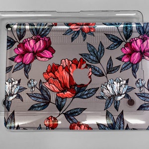 Floral case for MacBook macbook 14 pro m1 macbook 2022 case macbook air m2 macbook pro 15 case flower hard case floral case macbook
