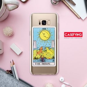 Tarot Rider Waite La Luna, impresión para la carta del tarot p20 funda la luna huawei p20 funda para teléfono rider moon pixel 3 xl funda tarot xs max