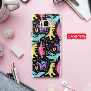 Colored dinosaurs , cool gift , print for  animals p30 case dino huawei case dinosaurs iphone 8 cool gift 12 case colored dino s7 case