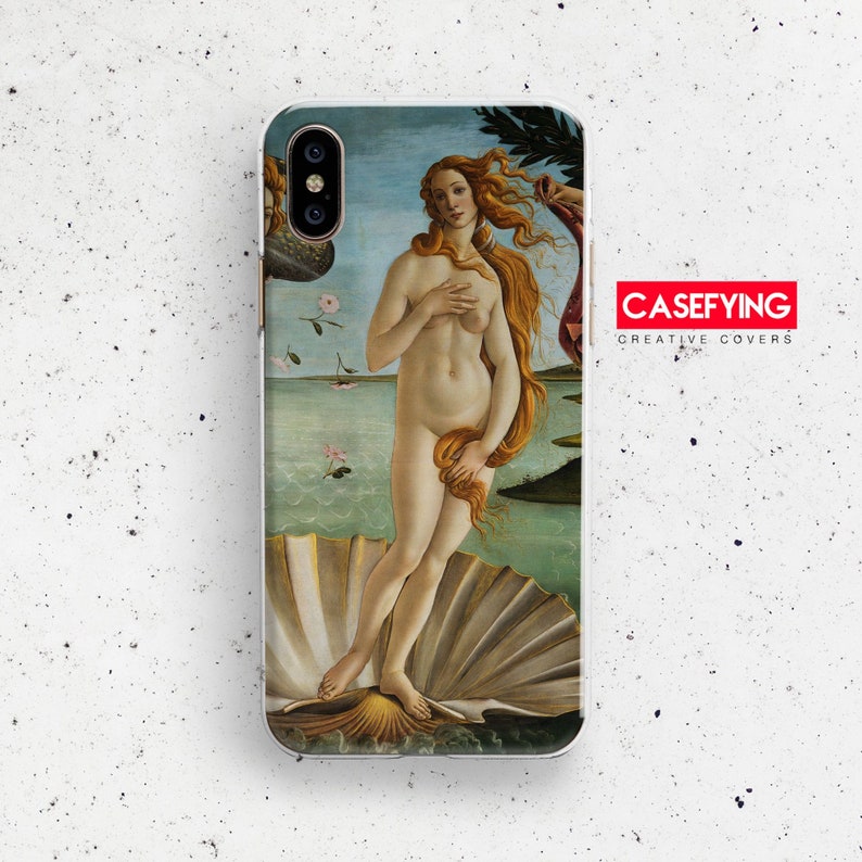 Picture of Botticelli ,The Birth of Venus print for World art iphone xr Birth Venus A51 case Botticelli art masterpiece iphone 8 