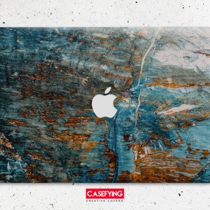 Estuche con estampado de piedra de mármol oscuro natural para todos los modelos de MacBook, estuche de plástico rígido con clip para MacBook Pro 15 2018, Mac Air 13, MacBook 12, funda para Mac Pro