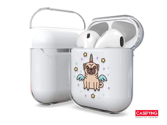 Pug Unicorn With Wings Airpods Case Wings MK DESIGNER Magic AirPod