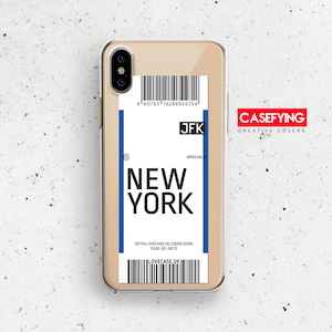 Carte d'embarquement créative, impression pour art créatif iphone5 ny ticket m31 étui carte d'embarquement iphone travel pixel 2 étui ticket galaxy edge