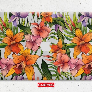 Flowers case for MacBook macbook air m2 macbook 14 pro m1 macbook 2021 case floral hard cover flowers case macbook macbook air flower