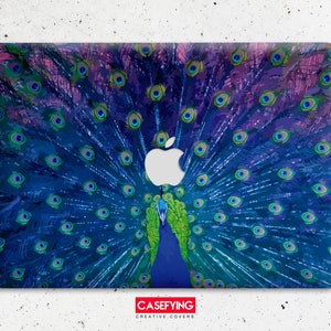 Peacock tail print for Macbook case macbook air m2 macbook 2021 case 2022 macbook case blue feathers feathers pro 13 m1 tail pro 13 case