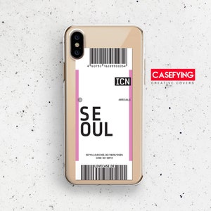 Billet d'avion, impression pour billet d'avion étui s9 tendance étui p20 créatif étui p30 billet d'avion carte d'embarquement xs max ticket housses de téléphone
