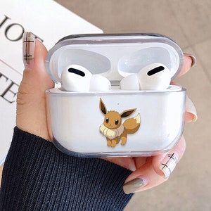 Evoli Pokemon AirPods Hülle Pokemon bestes Geschenk Videospiel Airpods Evoli Airpod Fall Cartoon niedlich Airpods Anime besonderes Geschenk