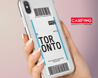 Boarding pass , cool print for  airplane ticket toronto A80 case ticket A90 case destination P20 case Boarding pass iPhone