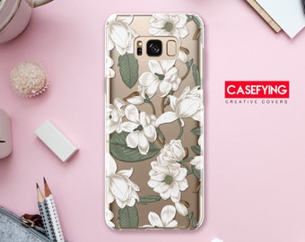 White cute flowers , print for  flowers A50 case floral pattern white flowers xs max flowers art S10 case floral art iphone xr