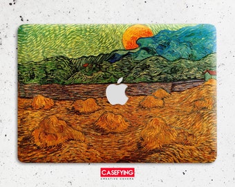 Vincent van Gogh impressionism print case protective clip plastic case art lover gift MacBook touch bar Macbook Air Case 11 macbook 13 case