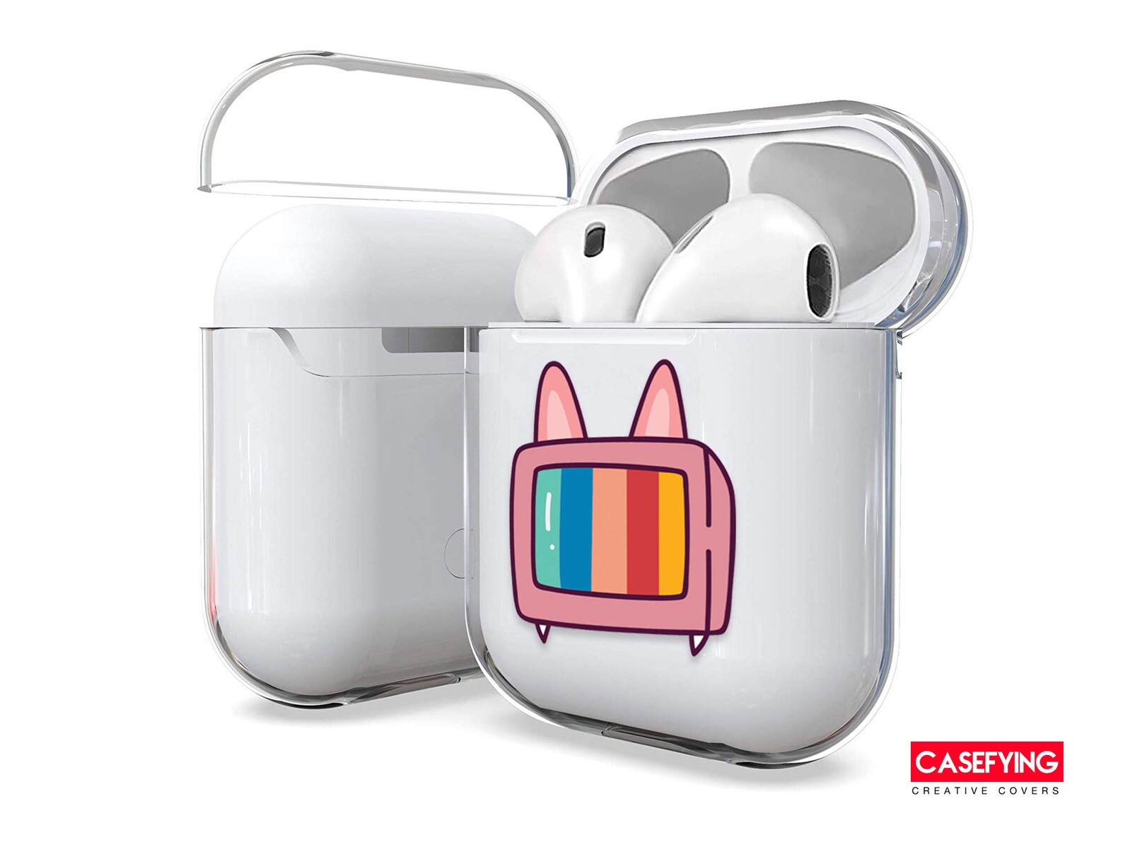 pink cat airpod case