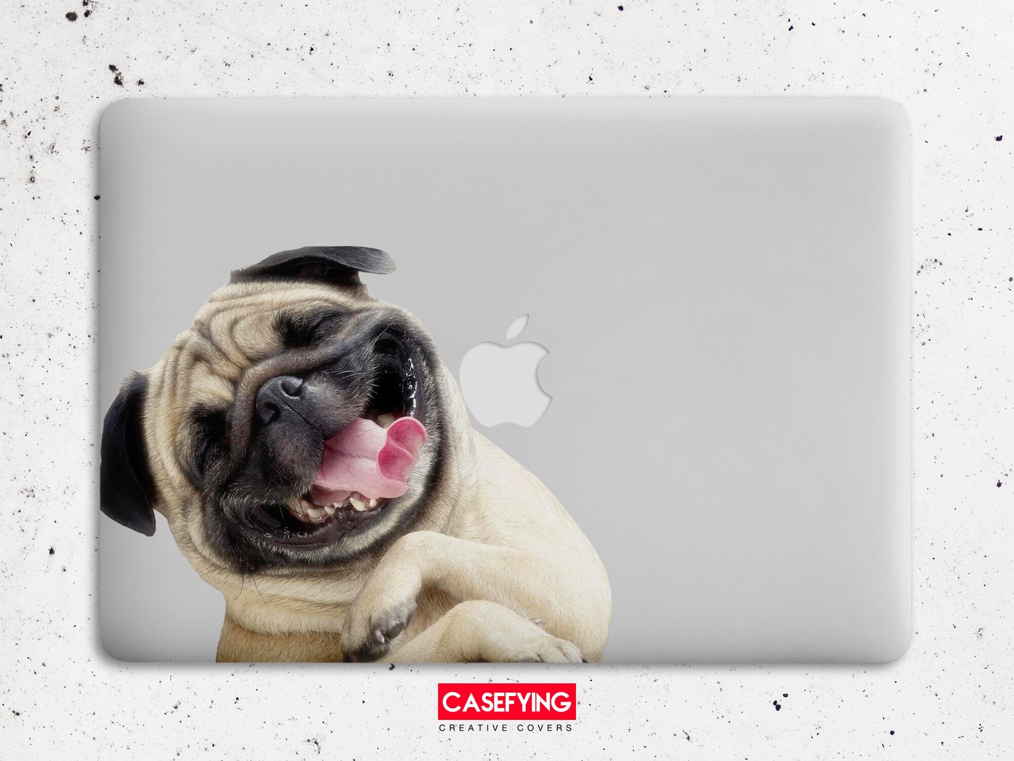 Pug laptop case top