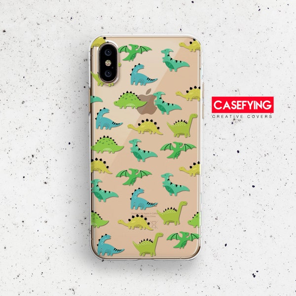 Farbige Dinosaurier, cooles Design, Druck für antique 11 pro Hülle Dinosaurier Handyhülle Huawei Hülle Tiere iphone 7 farbiger Dino iphone 5