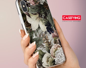 Floral art , print for flowers M31 case Floral art iphone xr floral iPhone case leaves Pixel 2 case flower pattern wild flowers xs max