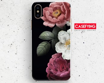 Cute pink poppy , print for  pink poppy 12 case poppy S9 Plus case floral Google Pixel floral design xs max floral pattern