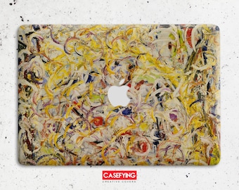 Jackson Pollock abstract expressionism print case for macbook protective laptop clip shell Macbook air macbook 13 inch Macbook Air 13