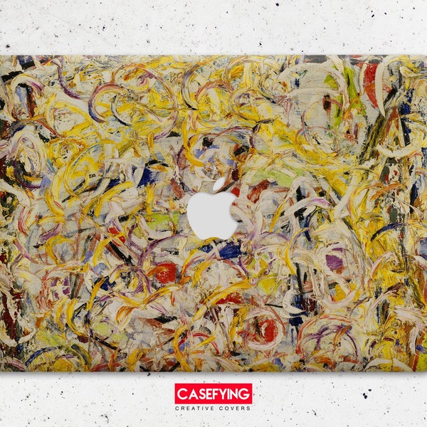Jackson Pollock abstract expressionism print case for macbook protective laptop clip shell Macbook air macbook 13 inch Macbook Air 13