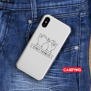 Pinky promise , cool design , print for  cool gift xs max hands iphone7 plus girl hand s10 case pinky promise iphone two hands 12 case