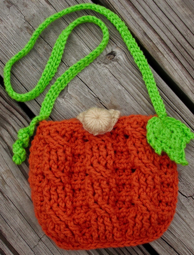 Crochet Pattern Childs Pumpkin Purse Crochet Handbag - Etsy