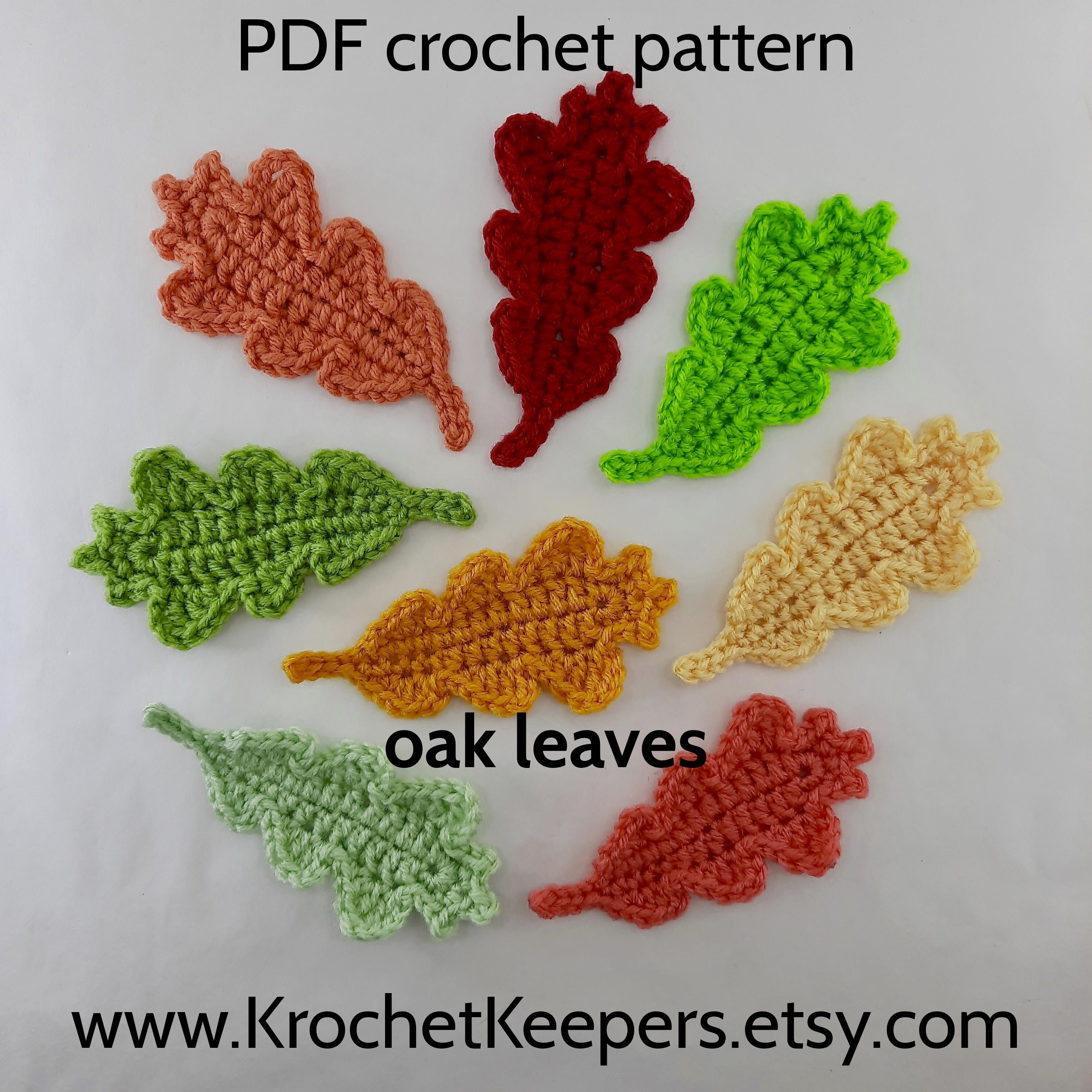 CROCHET PATTERN / Nature Accessories Pack / Acorns Grass Etsy