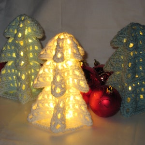 One-Piece Lighted Lace Christmas Tree | CROCHET PATTERN | Amigurumi | pdf download | Easy for beginners