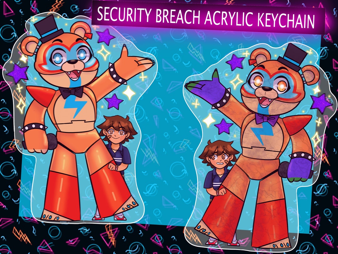 FNaF Security Breach/Gregory and Freddy Art Print by LLACC