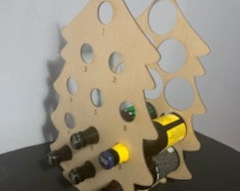 Beer Tree Advent Calendar Laser Cut File - To Be Cut By Purchaser (1/8"  and 1/4" material) - Not Finished Object - Booze Tree