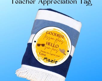 Beach Towel Teacher Appreciation Gift