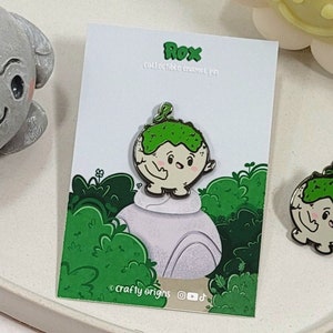 Rox Hard Enamel Pin - Garden Lover Pin - Rock Friends